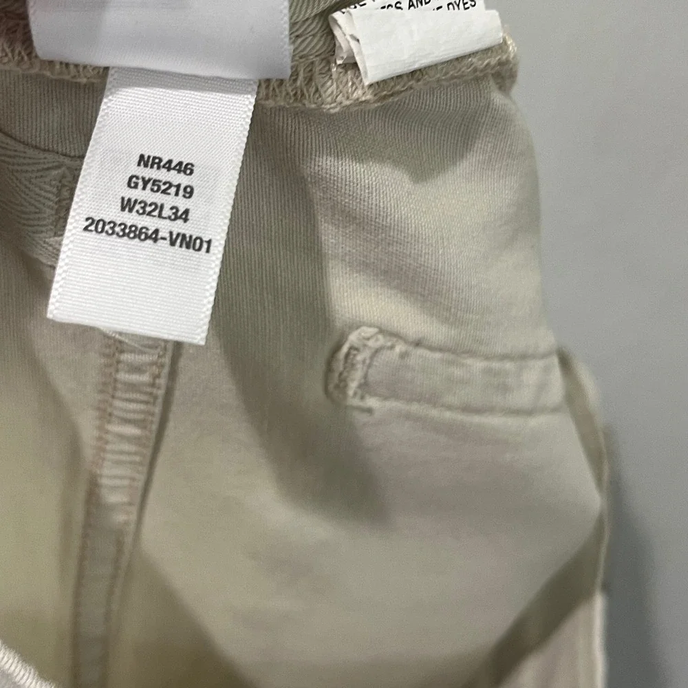 Madewell Athletic All Day Slim Pant Mens 32x34 Form Grey Beige Twill Chino NR446